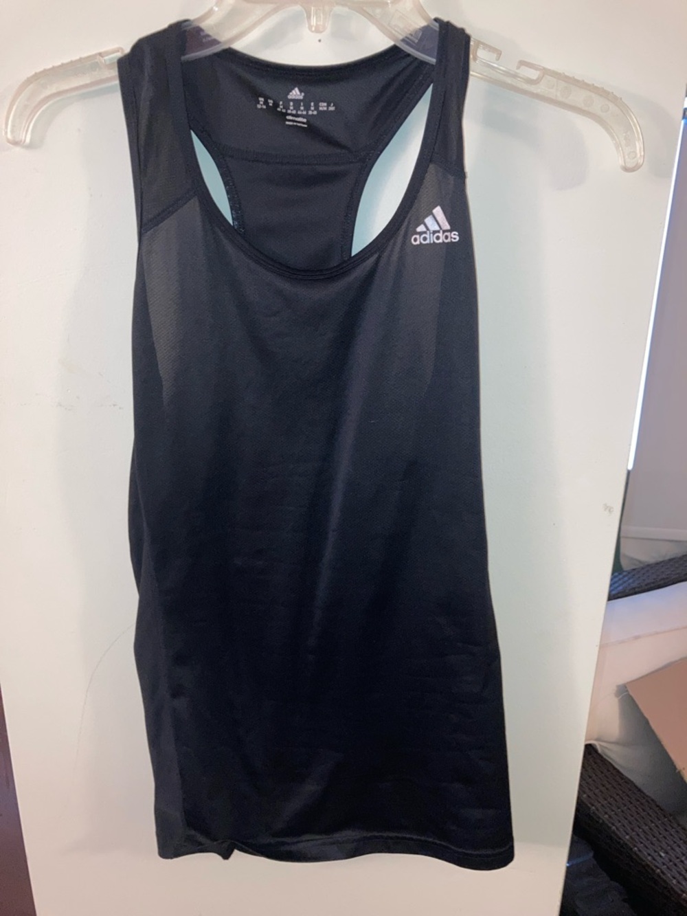 Like New……adidas Black Racerback Athletic Tank Top